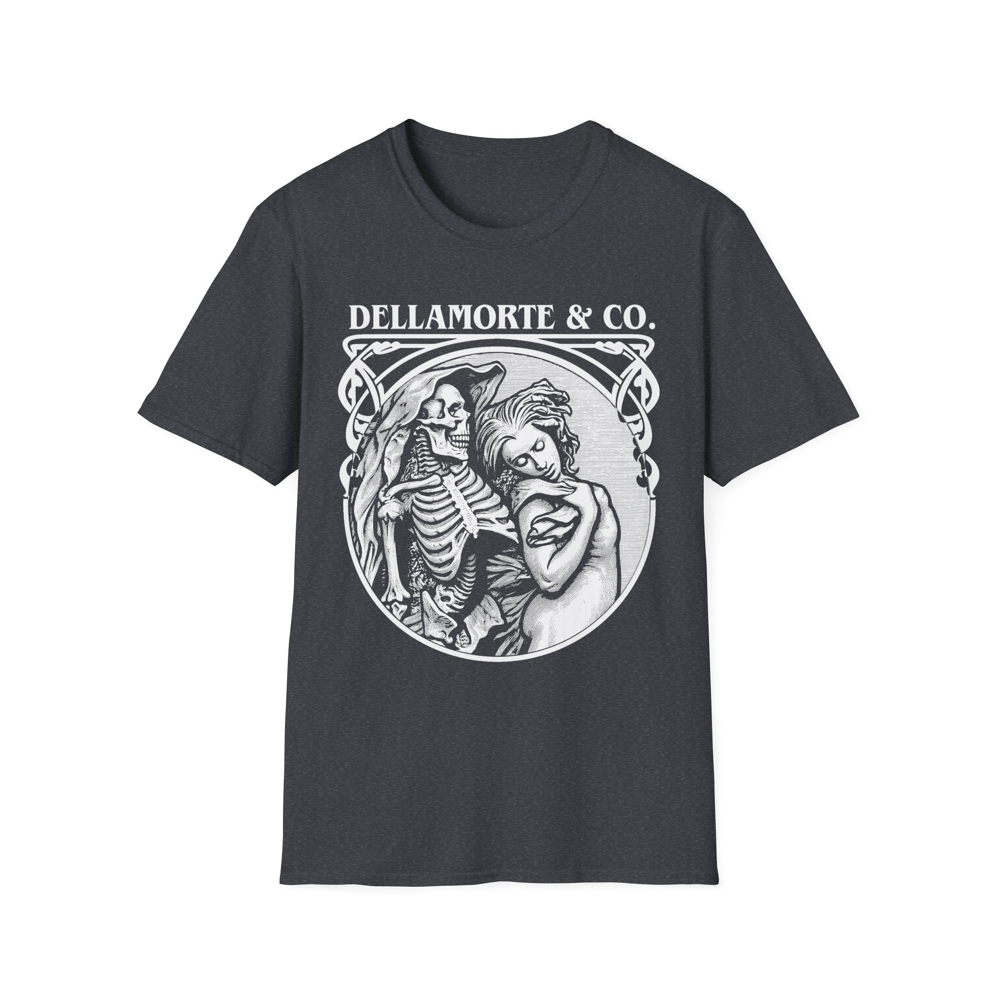 Death and the Maiden Shirt | Gothic Grim Reaper T-Shirt | Dellamorte Dark Academia Tee | Macabre Romance | Occult Halloween Apparel