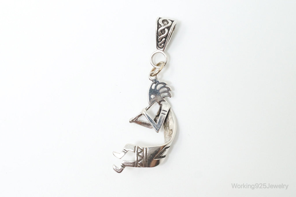 Large Vintage Native American Dancing Kokopelli Sterling Silver Pendant | Jewelry > Necklaces > Pendants | Wiccan Center