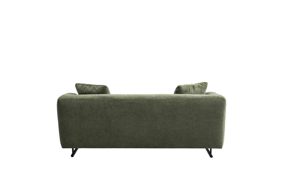 Arden Collection Modern Fabric 3-Seater Sofa - Green | Sofa | Wiccan Center