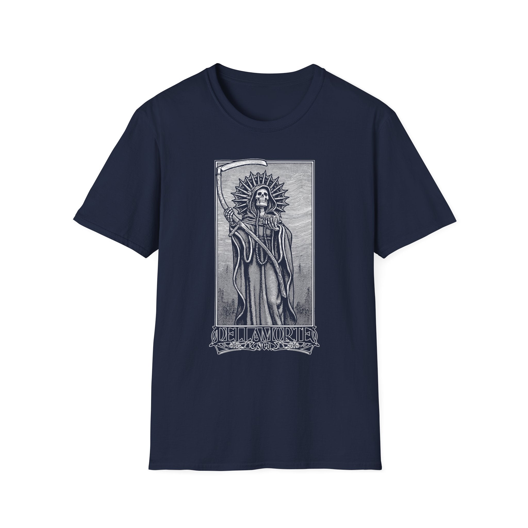 Santa Muerte Unisex T-Shirt, Gothic Grim Reaper Tee | Dellamorte Alternative Shirt, Halloween Gift, Day of the Dead Tee, Graphic Death Saint