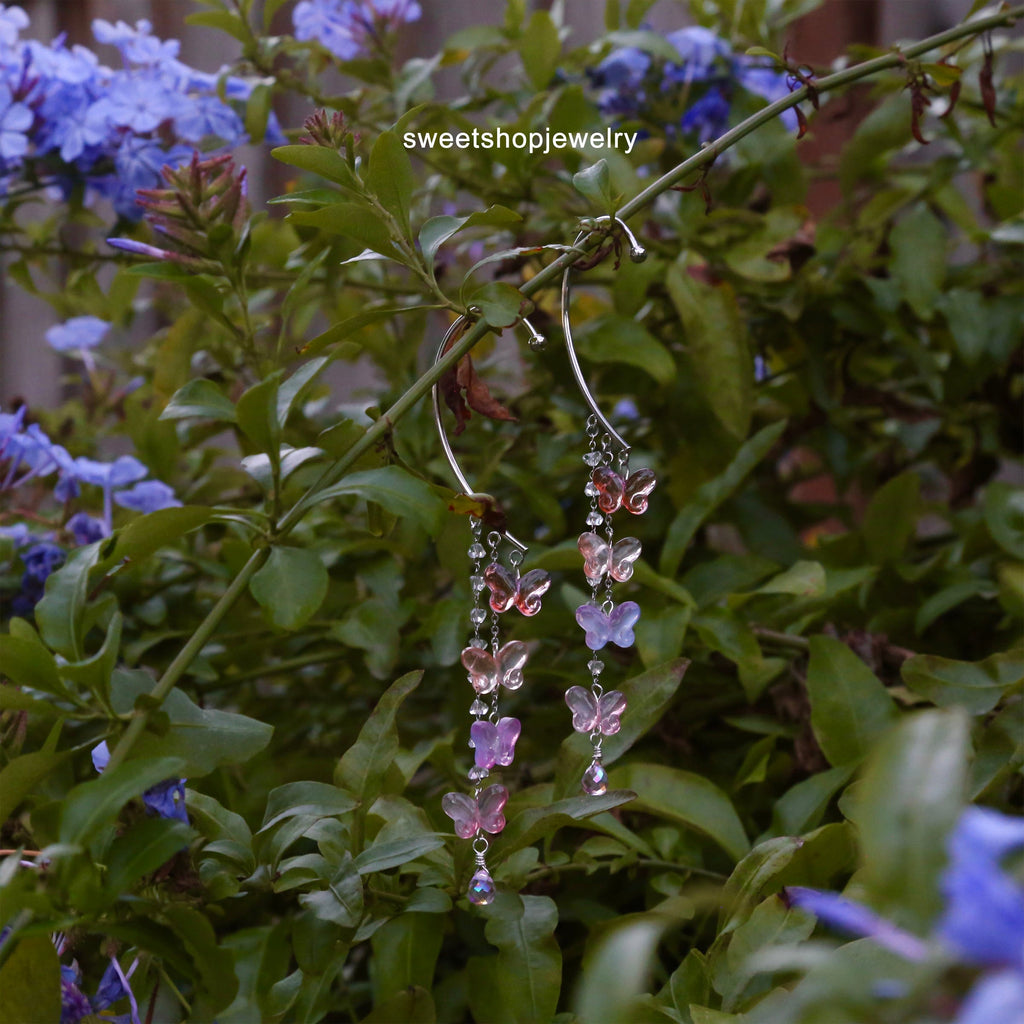 No Piercing Butterfly Ear Earrings