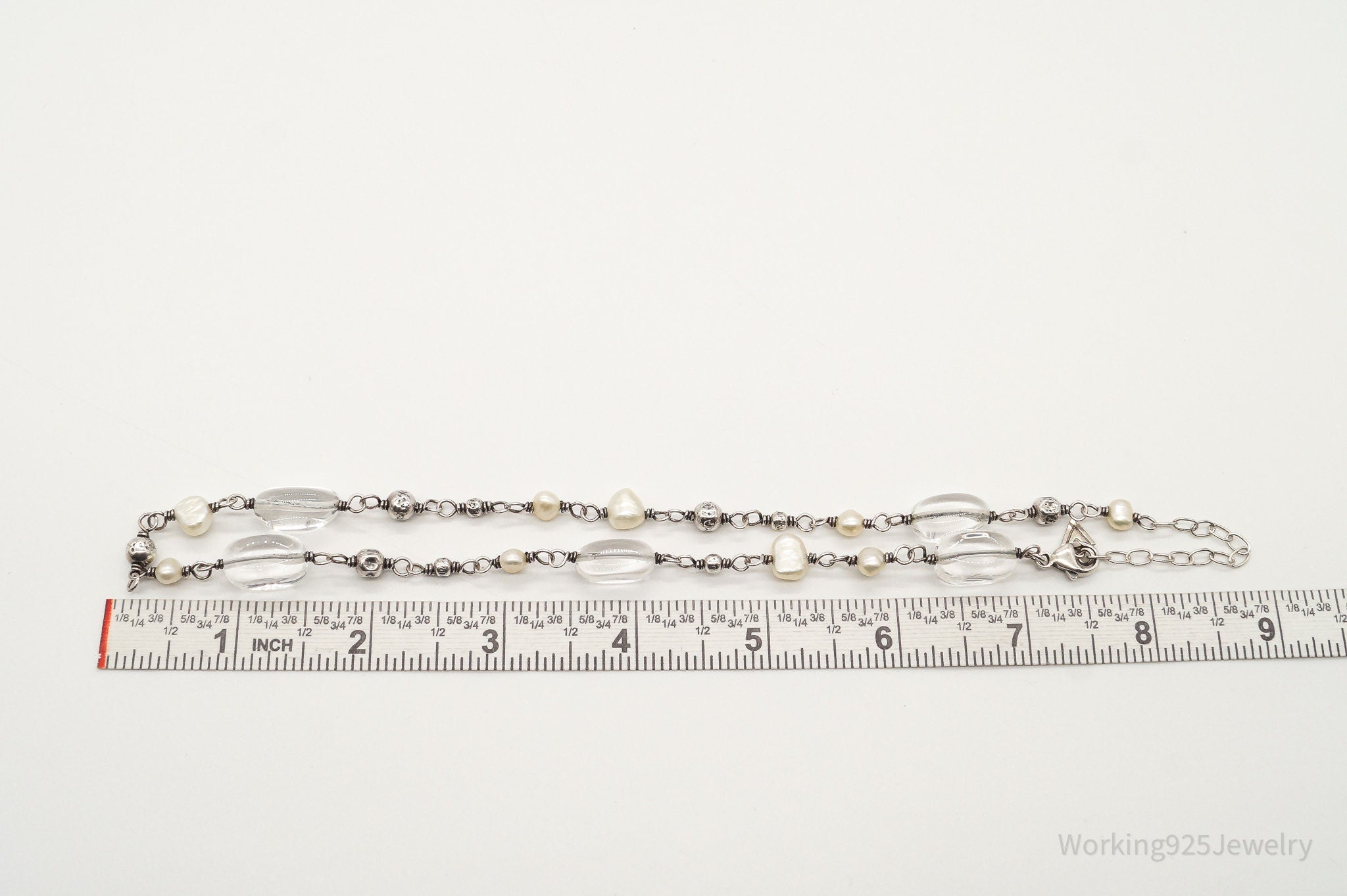 Vintage Retired Silpada Pearl Crystal Quartz Sterling Silver Necklace | Jewelry > Necklaces > Pendants | Wiccan Center