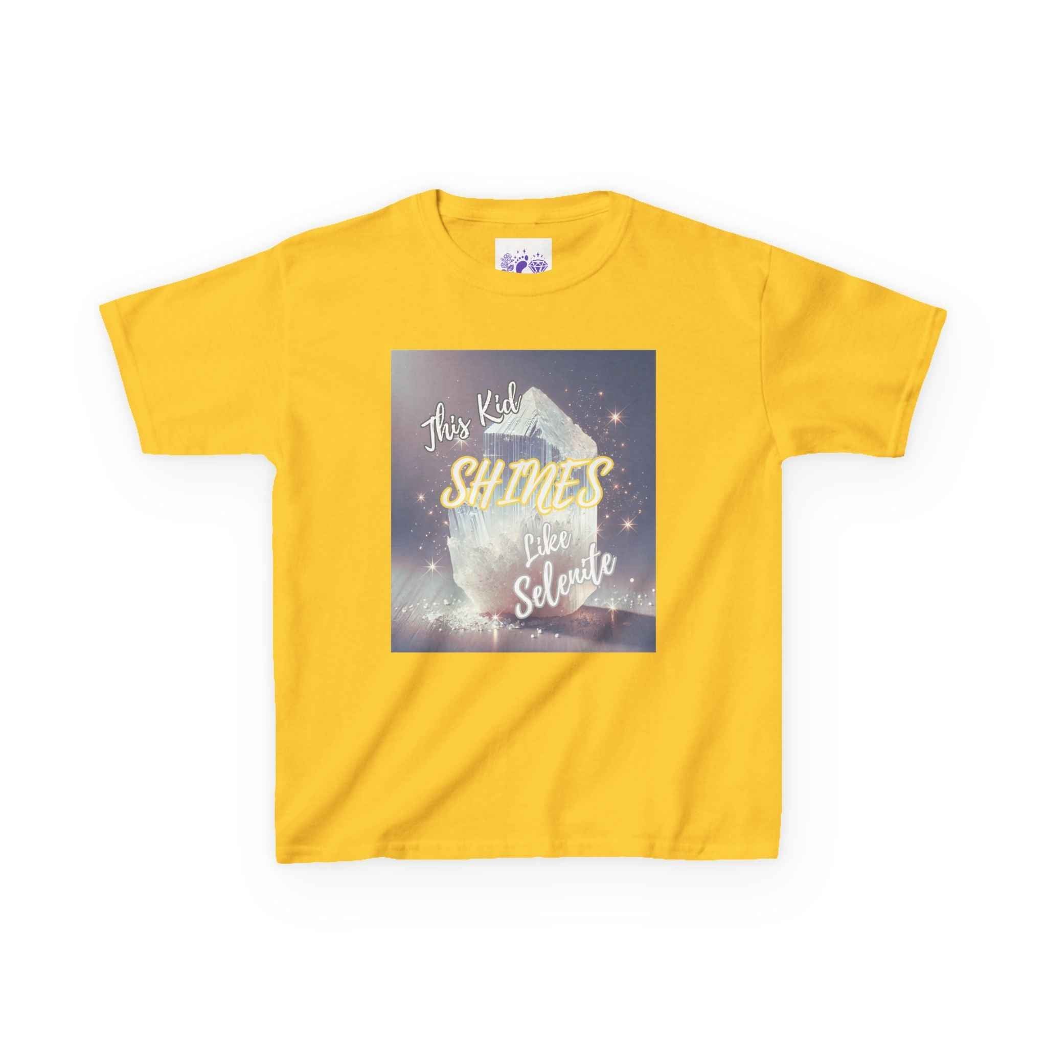 Kids TShirt 'This Kid Shines Like Selenite' | Kids clothes | Wiccan Center