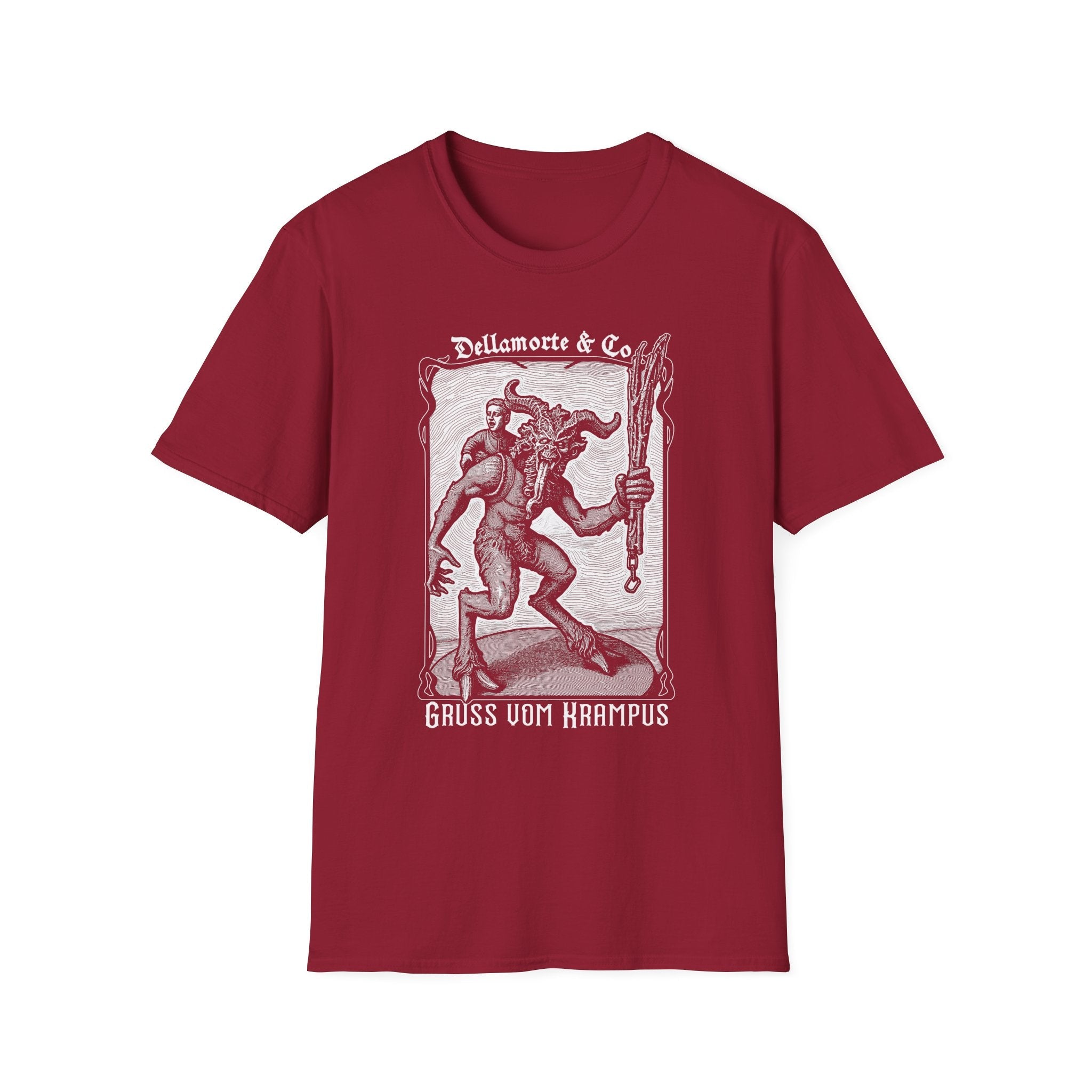 Krampus Greetings Unisex T-Shirt, Gothic Holiday Tee, Dellamorte Alternative Shirt, Christmas Gift, Xmas Devil Tee, Graphic Krampusnacht
