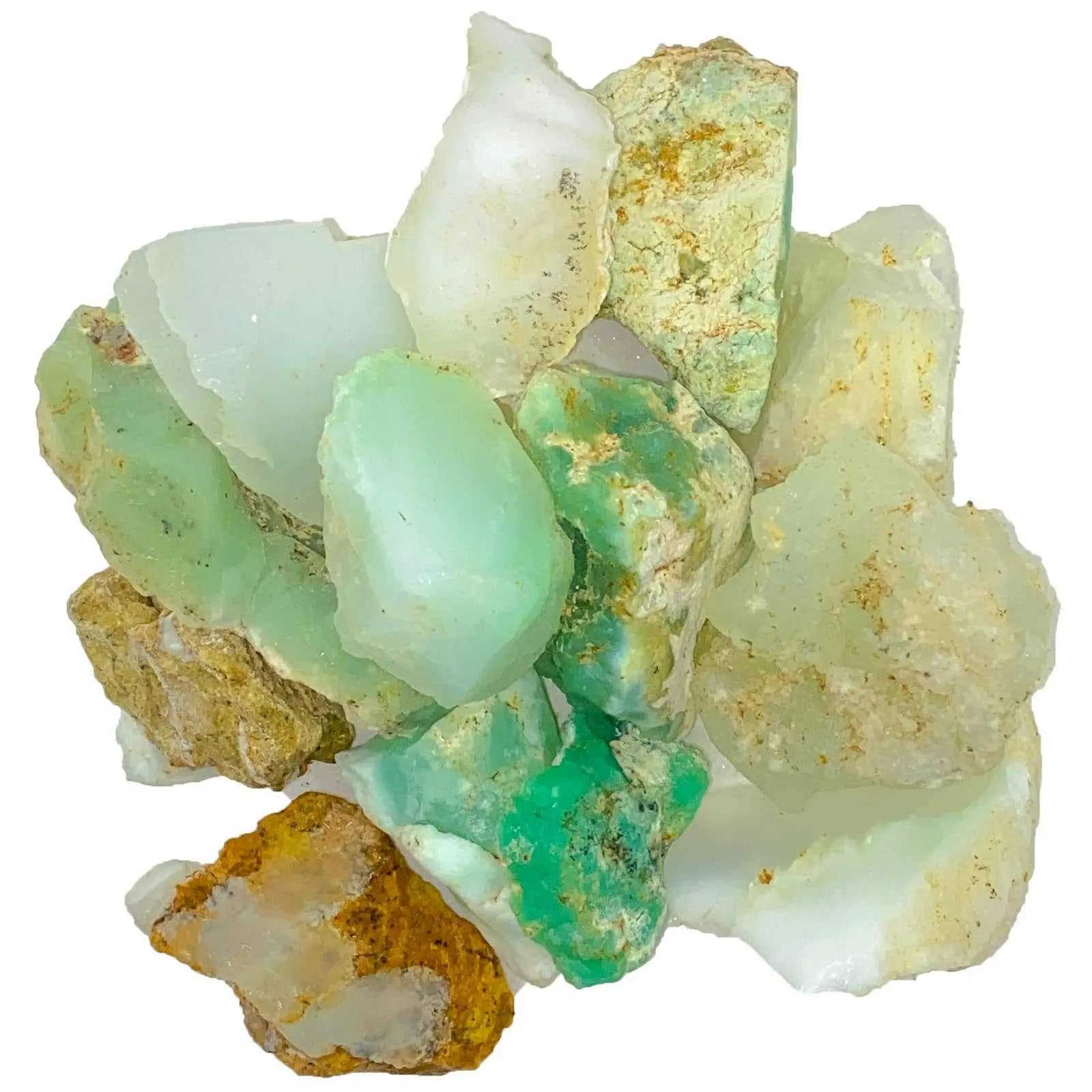 Rough White Lime Chrysoprase – Raw Stone from Indonesia | Rough Stones | Wiccan Center