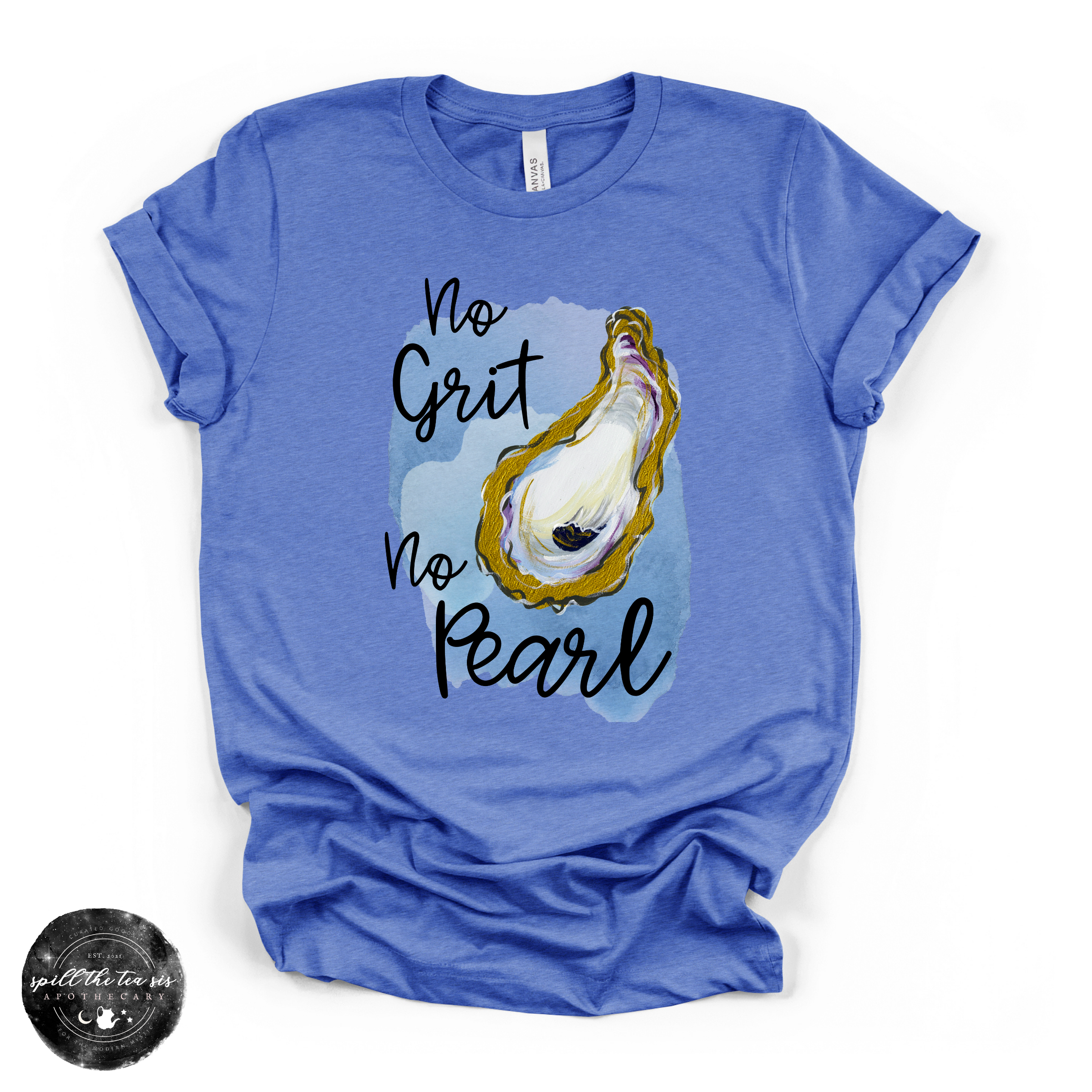 No Grit No Pearl Tee | Oyster Nautical Graphic T-Shirt | | Wiccan Center