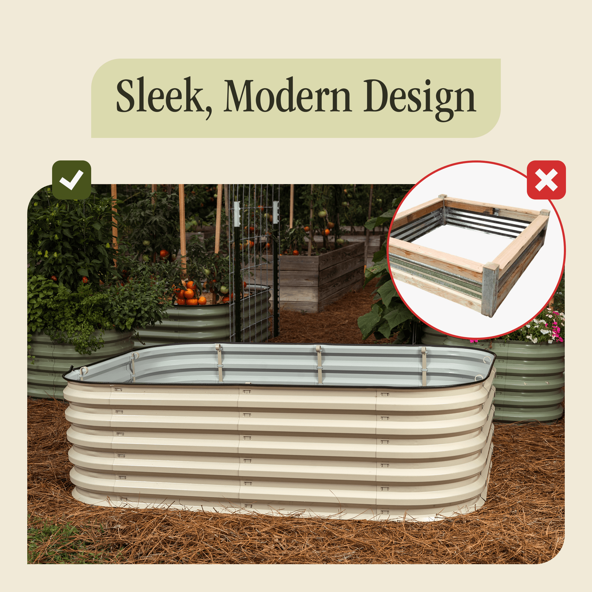 Gro-Rite "No Tools Needed" Premium Metal Raised Garden Bed Kit | | Wiccan Center