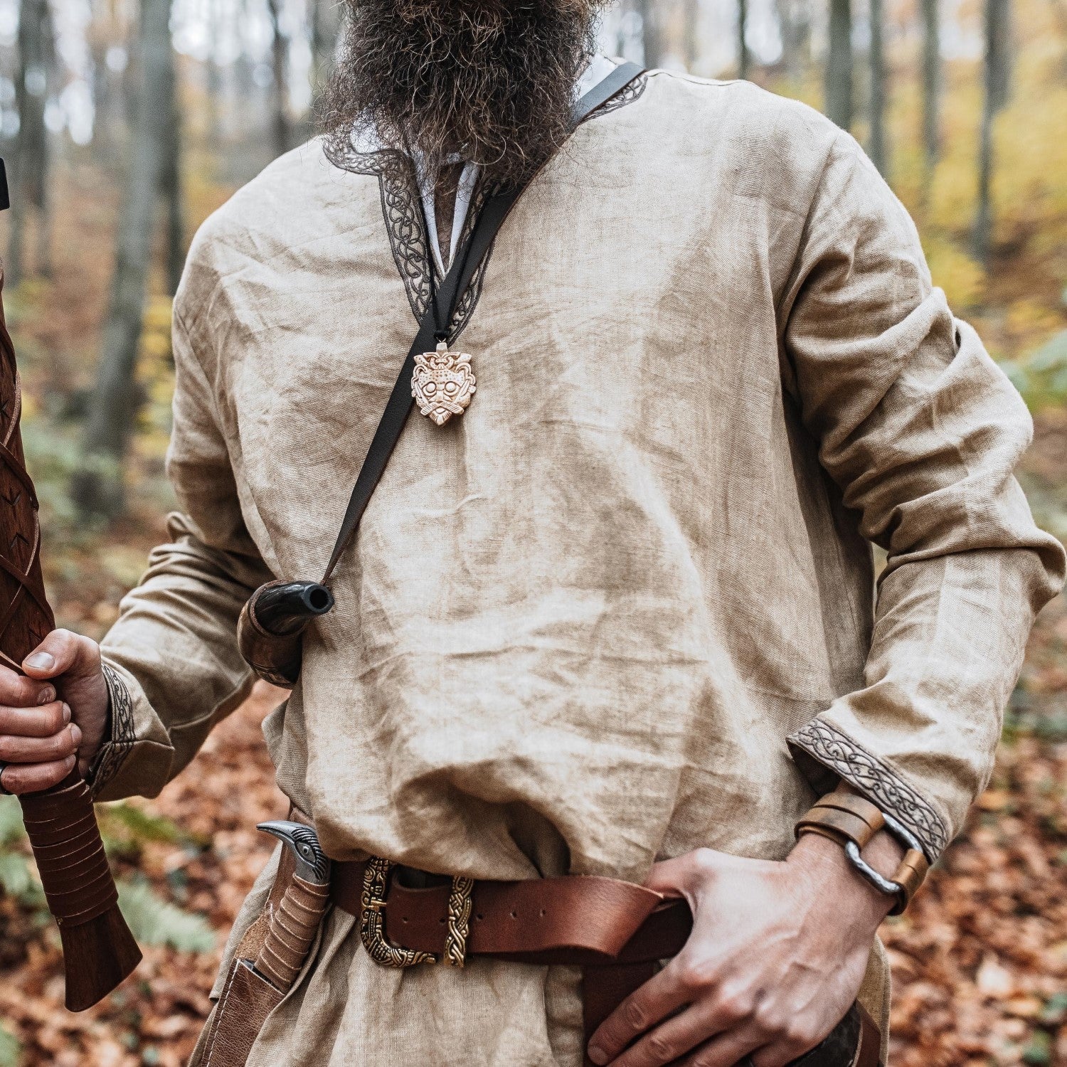Linen Viking Tunic – Medieval Reenactment Shirt