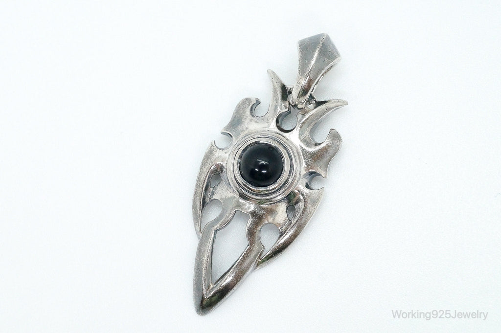Designer BOMA Black Onyx Modernist Sterling Silver Pendant | Jewelry > Necklaces > Pendants | Wiccan Center