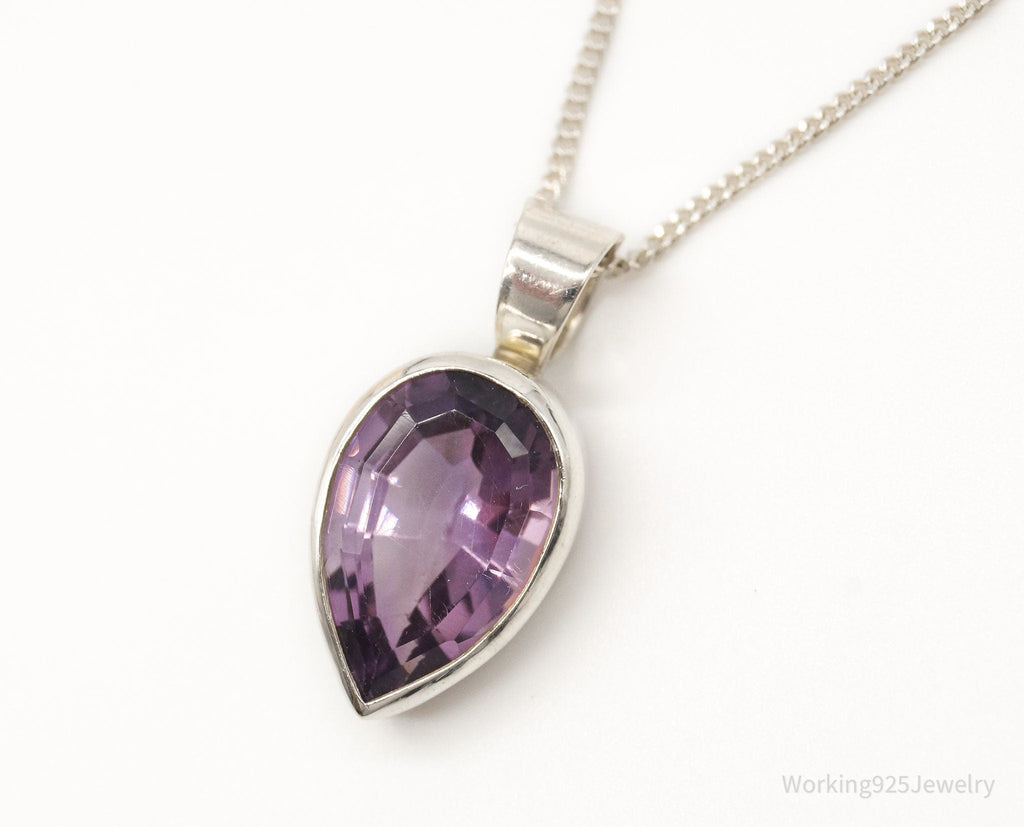 Vintage Amethyst Sterling Silver Chain Necklace | Jewelry > Necklaces > Pendants | Wiccan Center