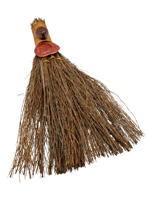 12" Mahogany Obsidian Cinnamon Witch's Broom | Brooms | Wiccan Center