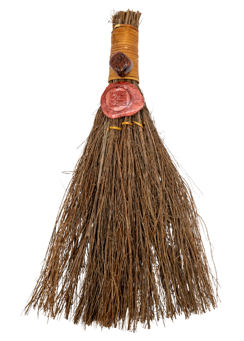 12" Mahogany Obsidian Cinnamon Witch's Broom | Brooms | Wiccan Center