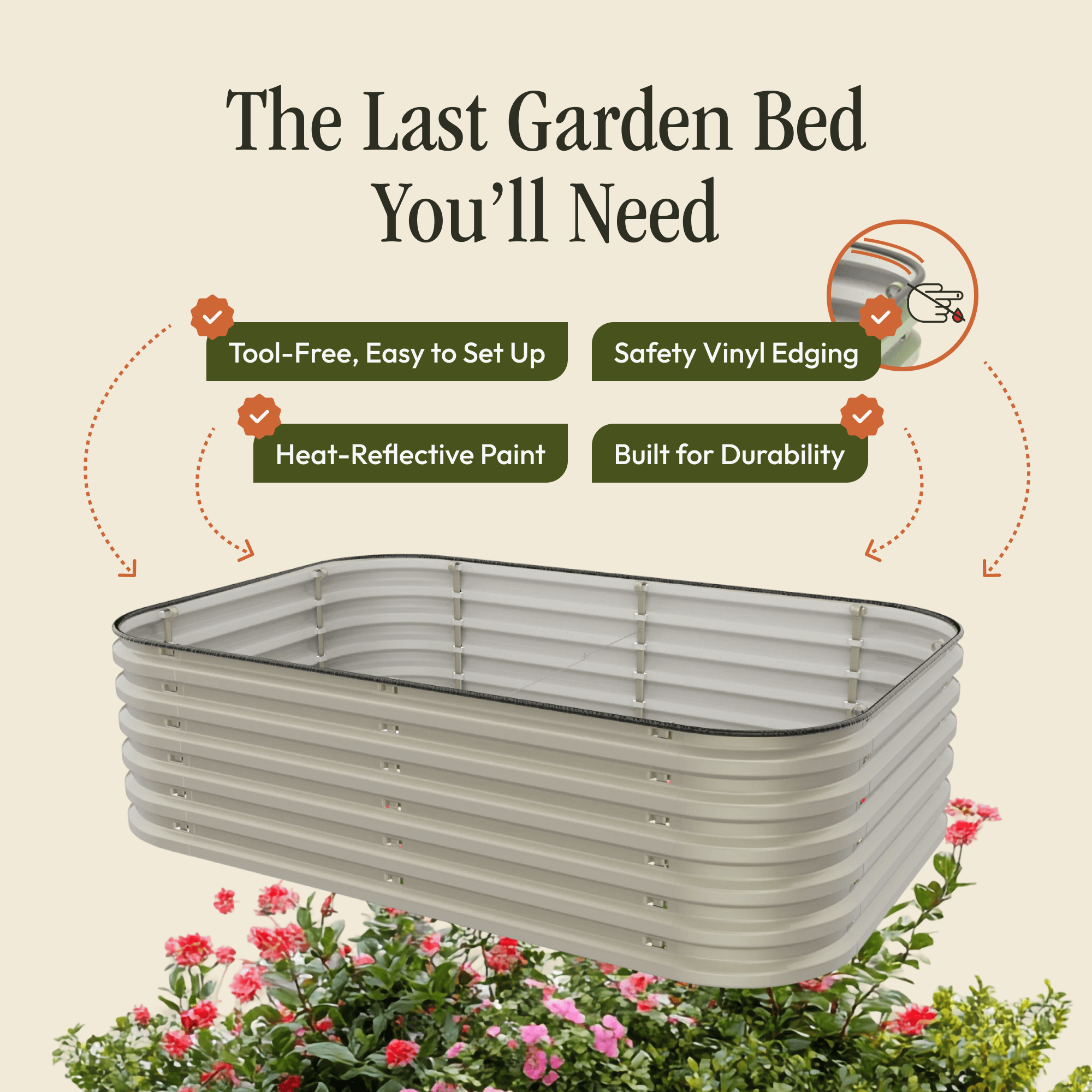 Gro-Rite "No Tools Needed" Premium Metal Raised Garden Bed Kit | | Wiccan Center