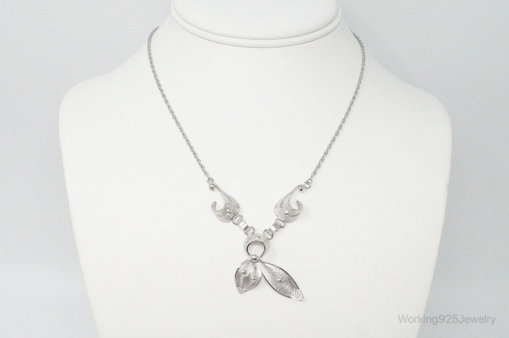 Vintage Joseph Esposito Filigree Sterling Silver Necklace | Jewelry > Necklaces > Pendants | Wiccan Center
