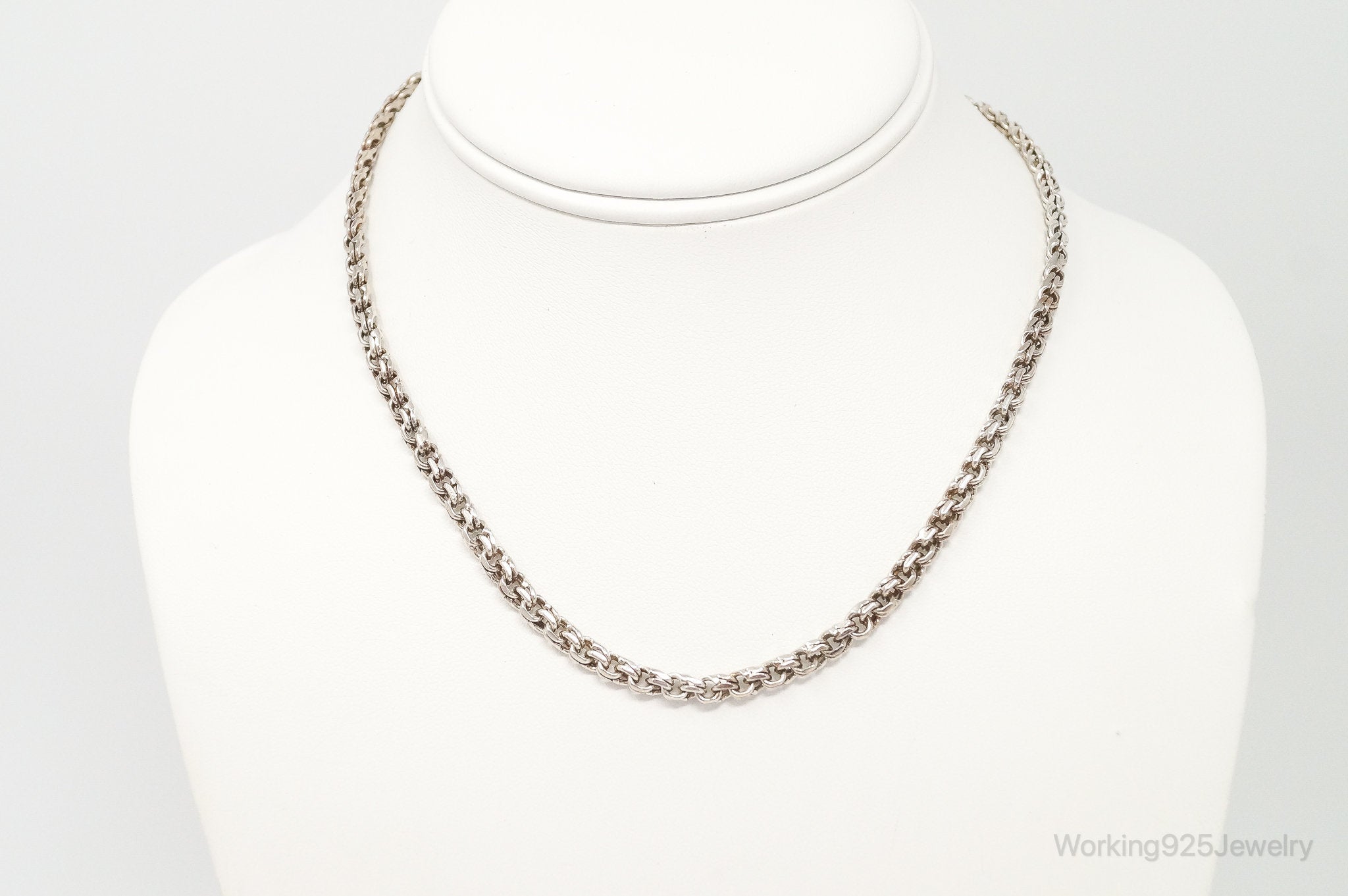 Vintage Mexico Modernist Designer SAUL Sterling Silver Chain Necklace | Jewelry > Necklaces > Pendants | Wiccan Center