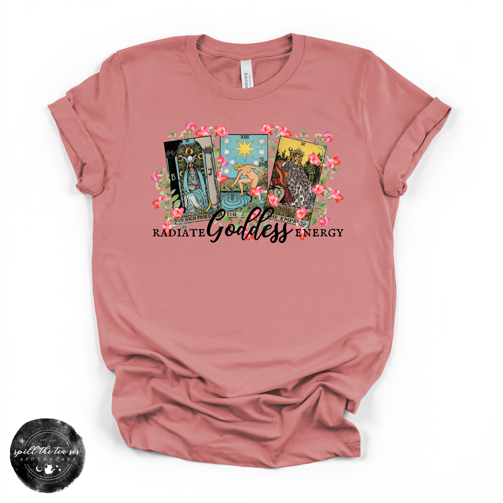 Radiate Goddess Energy Tee | Empowering Graphic T-Shirt