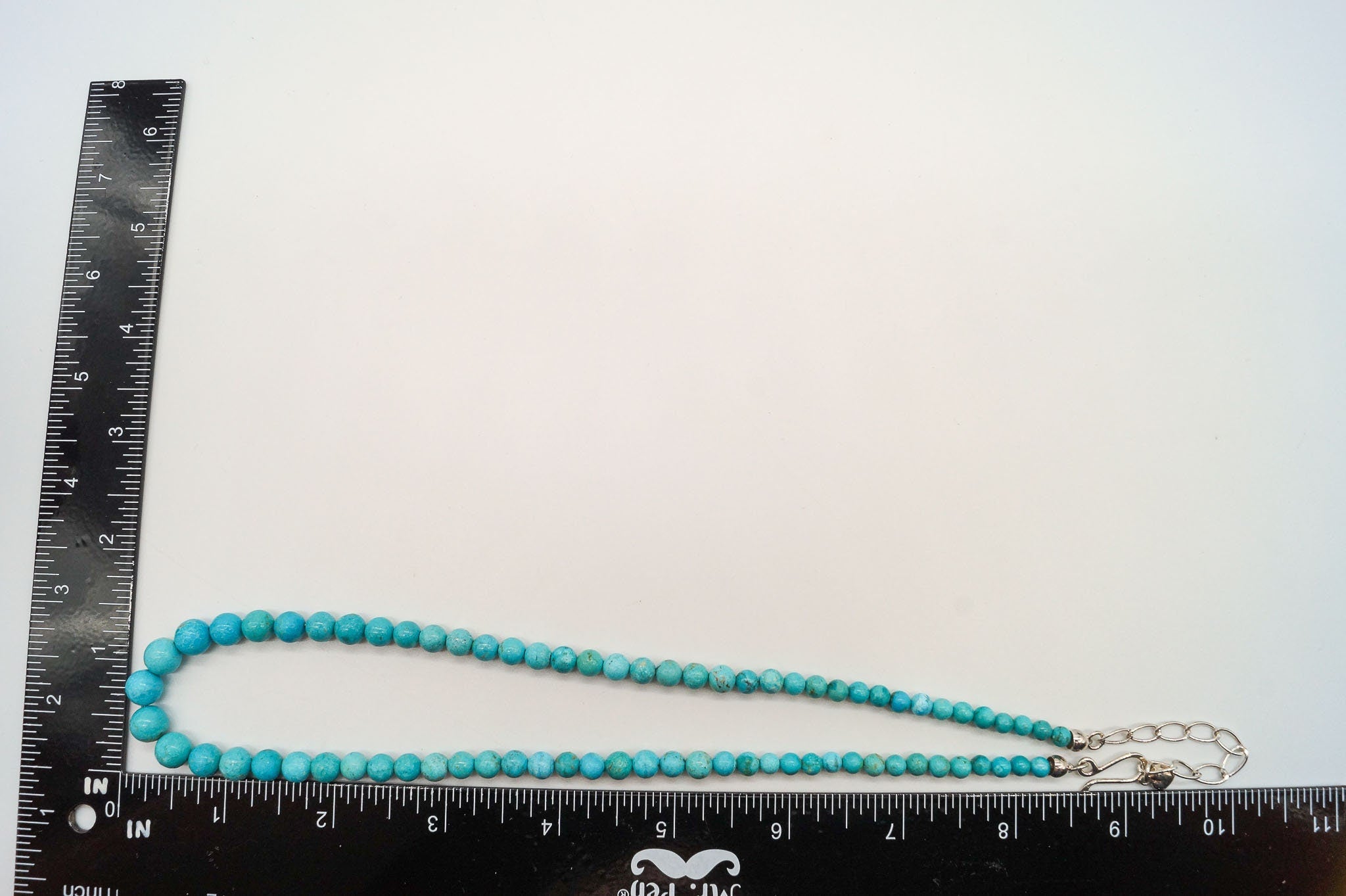 VTG Southwestern Desert Rose Trading Turquoise Bead Sterling Silver Necklace | Jewelry > Necklaces | Wiccan Center