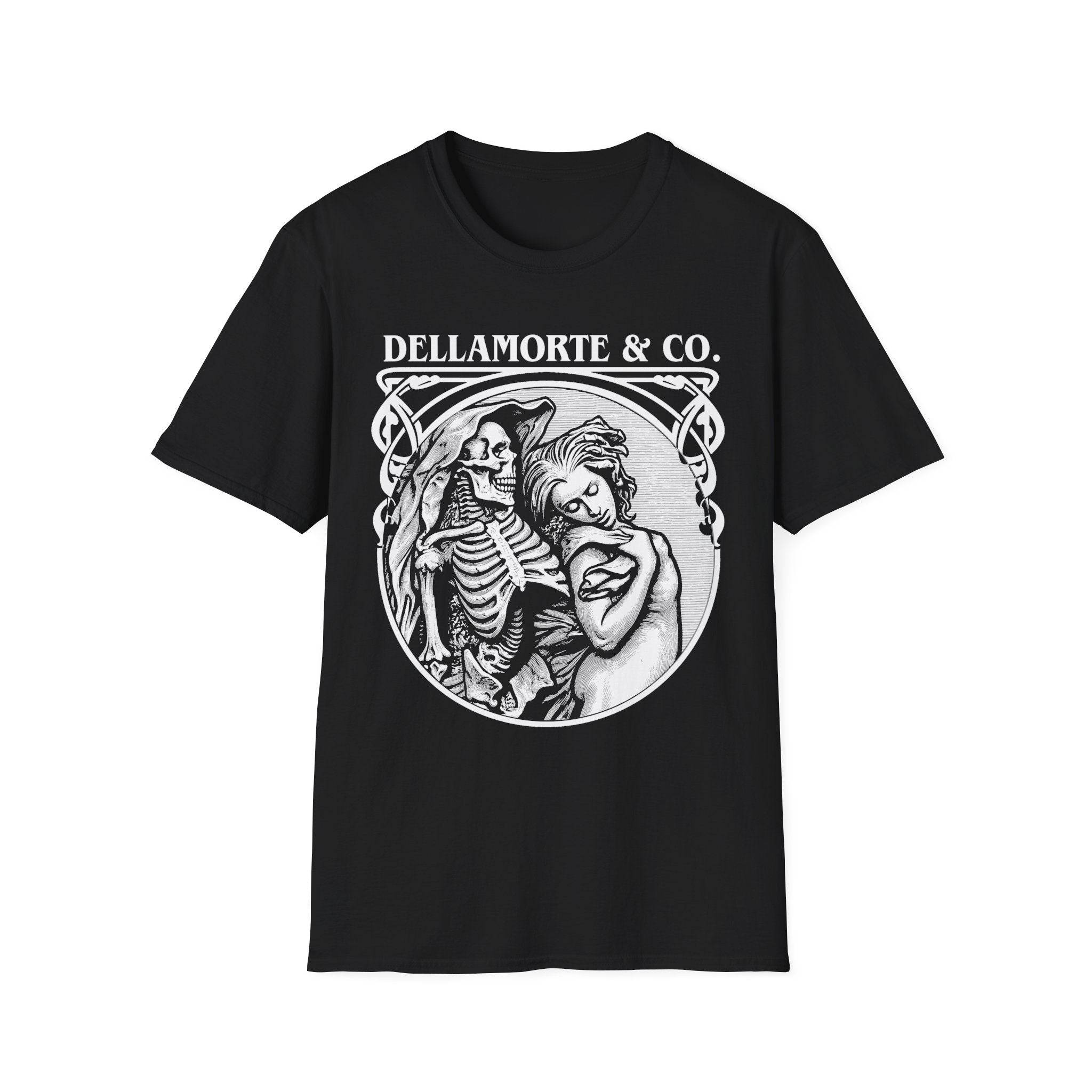 Death and the Maiden Shirt | Gothic Grim Reaper T-Shirt | Dellamorte Dark Academia Tee | Macabre Romance | Occult Halloween Apparel
