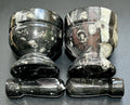 Orthoceras Mortar and Pestle Set (Mortar + Pestle) Polished Black Fossil Stone Carving Grinder Mixer | Home & Living > Kitchen & Dining > Cookware > Cooking Utensils & Gadgets | Wiccan Center