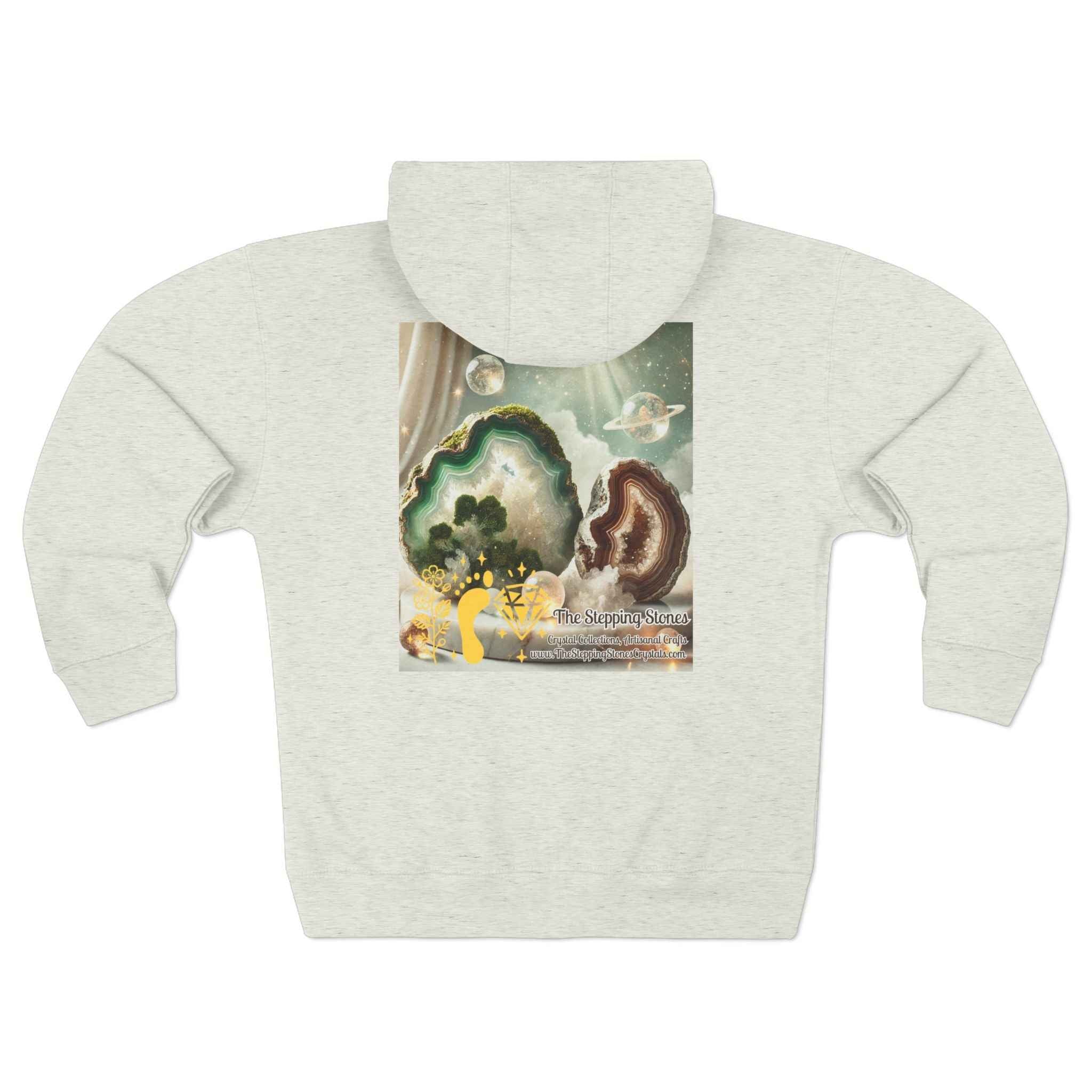 Warm Geode Zipped Hooded Sweater | Hoodie | Wiccan Center