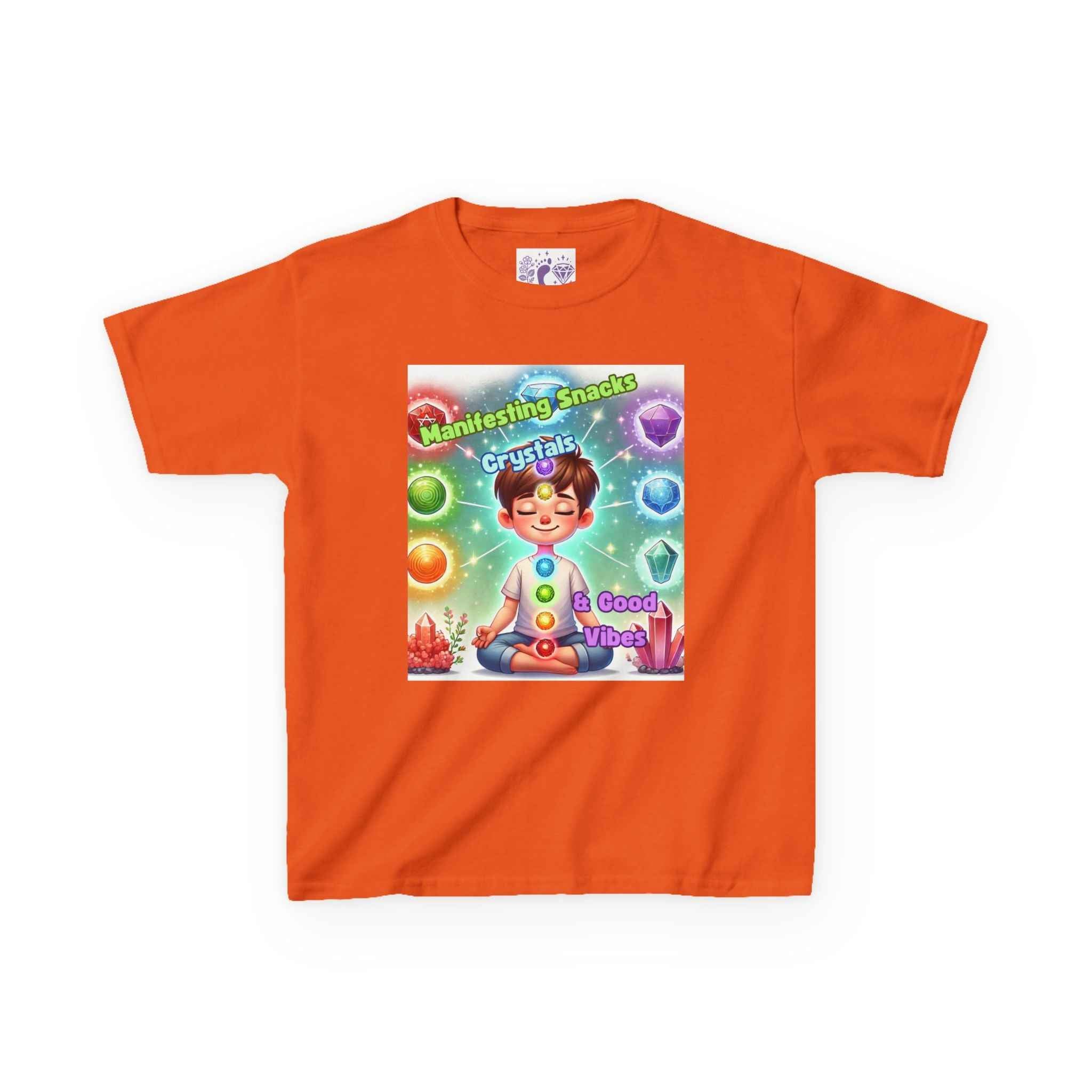 Kids TShirt 'Manifesting Snacks, Crystals, and Good Energy' | Kids clothes | Wiccan Center