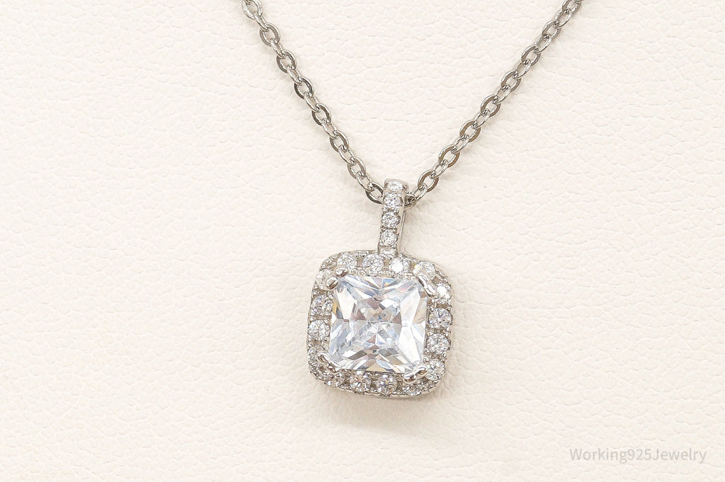Designer Ryze Cubic Zirconia Sterling Silver Necklace | Jewelry > Necklaces > Pendants | Wiccan Center