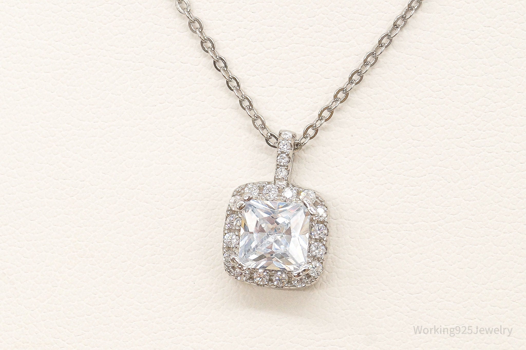 Designer Ryze Cubic Zirconia Sterling Silver Necklace | Jewelry > Necklaces > Pendants | Wiccan Center