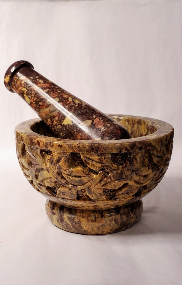 Soapstone Mortar & Pestle | Ritual | Wiccan Center