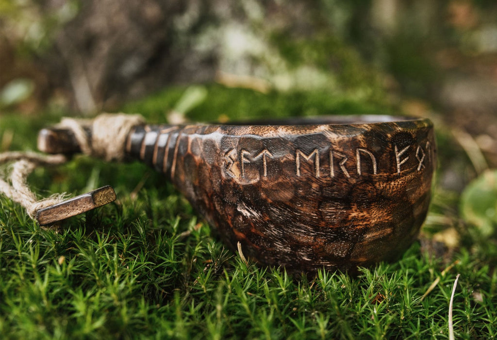 Kuksa Cup – Hand-Carved Scandinavian Bushcraft Mug | Kitchen & Dining | Wiccan Center