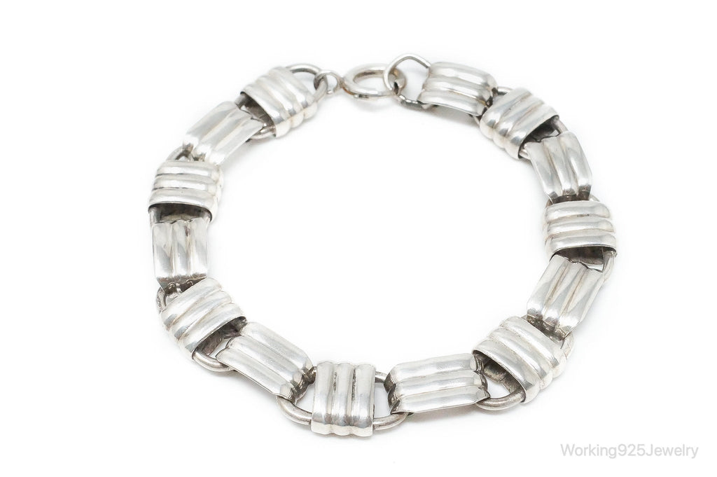 Vintage Designer Napier Modern Large Links Sterling Silver Bracelet | Jewelry > Bracelets | Wiccan Center