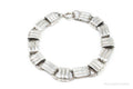 Vintage Designer Napier Modern Large Links Sterling Silver Bracelet | Jewelry > Bracelets | Wiccan Center