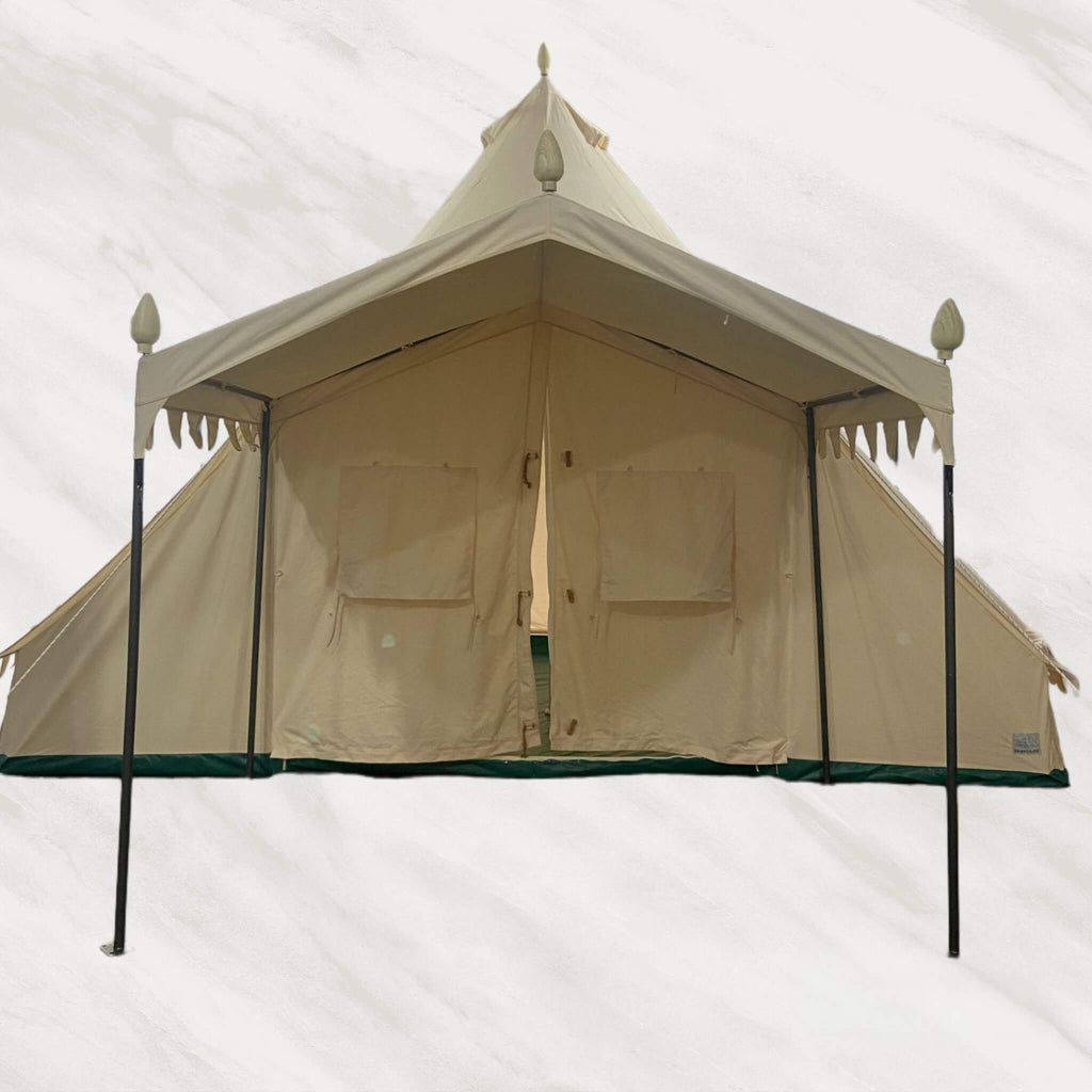 [13X19FT] Extra-Large Heavy-Duty Outdoor Four Seasons Glamping Canvas Bell Yurt Tent (SAK45688) | Yurt Tents | Wiccan Center