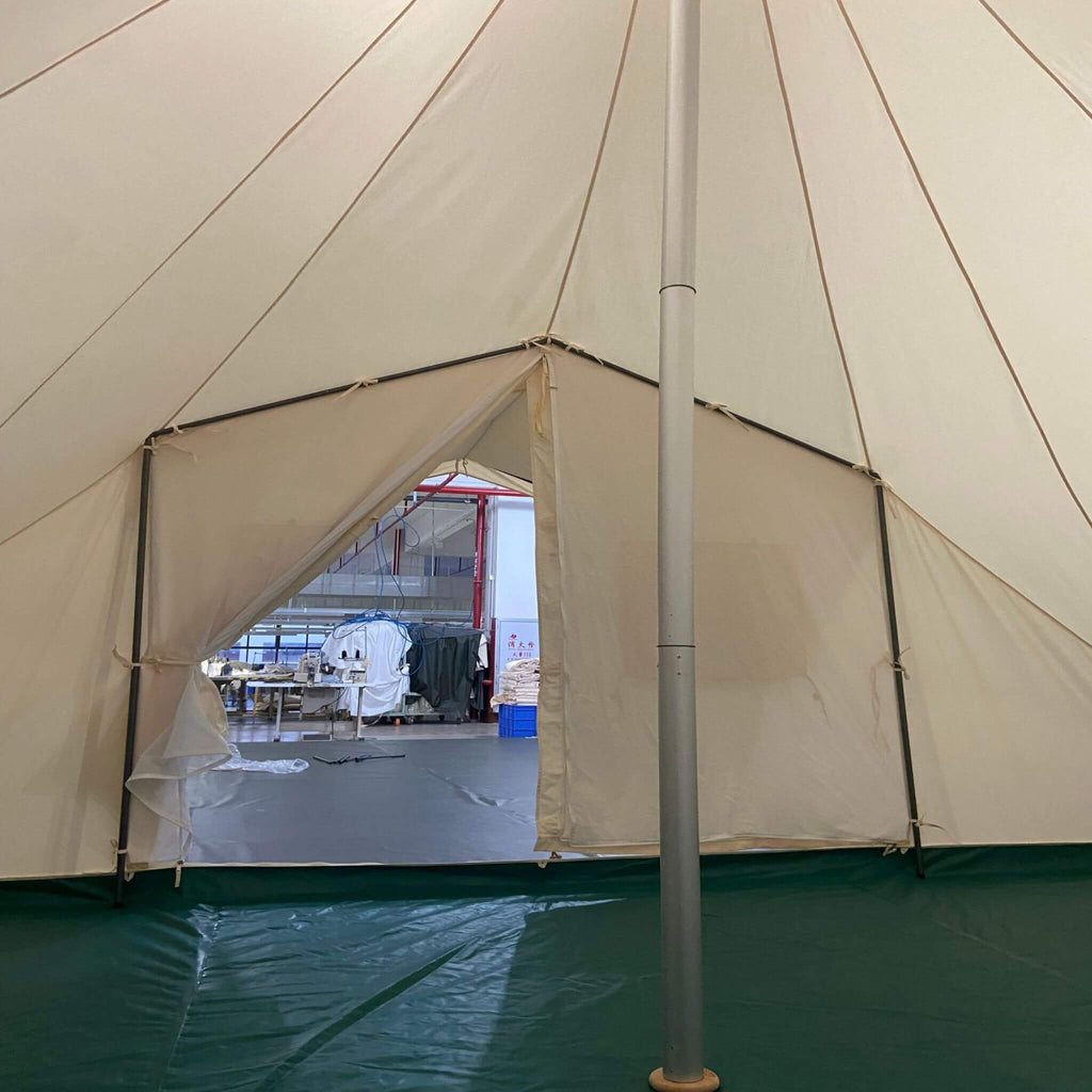 [13X19FT] Extra-Large Heavy-Duty Outdoor Four Seasons Glamping Canvas Bell Yurt Tent (SAK45688) | Yurt Tents | Wiccan Center
