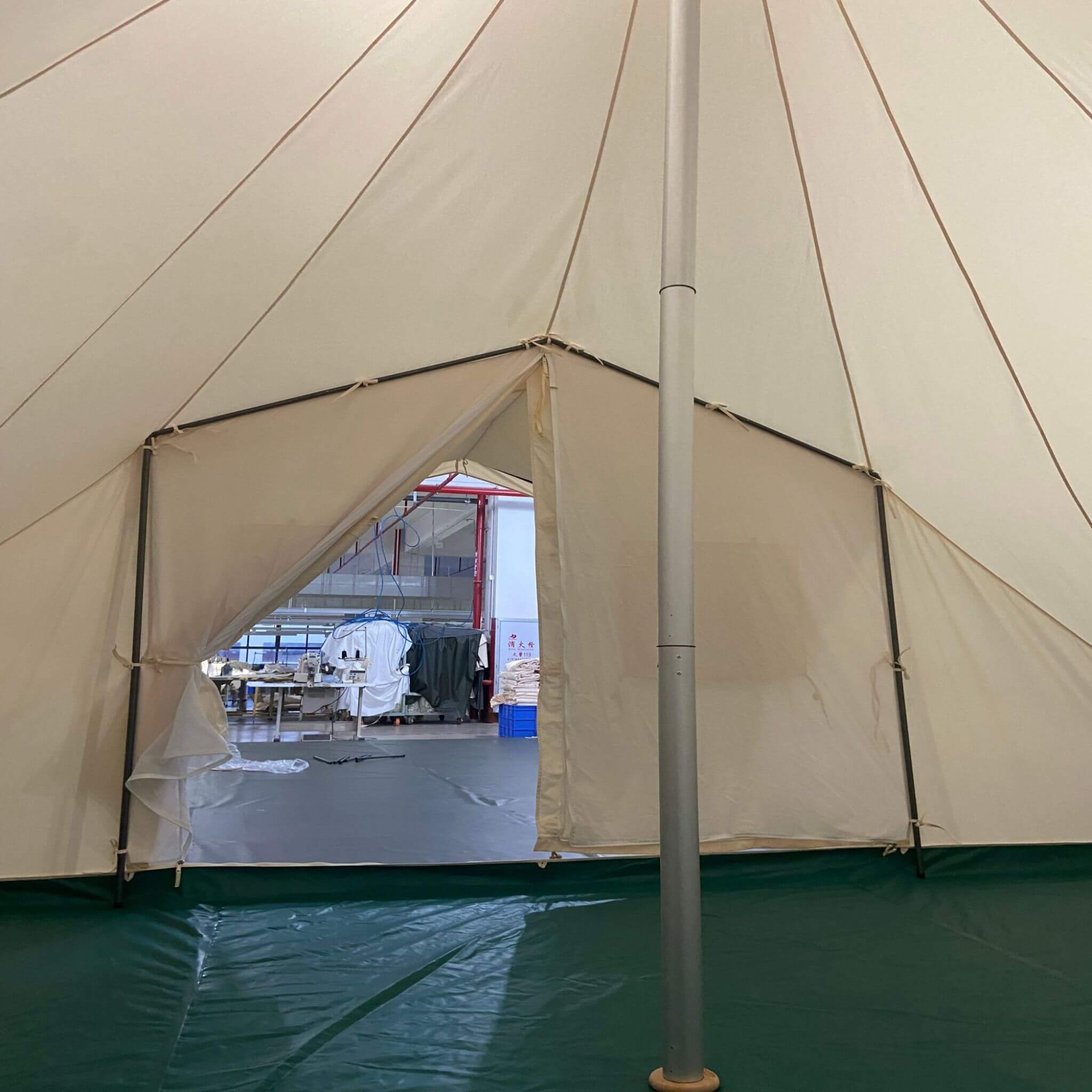 [13X19FT] Extra-Large Heavy-Duty Outdoor Four Seasons Glamping Canvas Bell Yurt Tent (SAK45688) | Yurt Tents | Wiccan Center