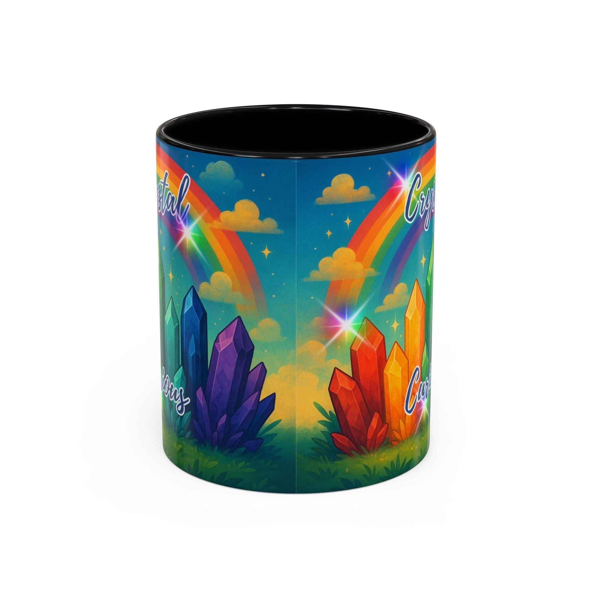 Coffee Mug - Rainbow Crystal Curious | Mug | Wiccan Center