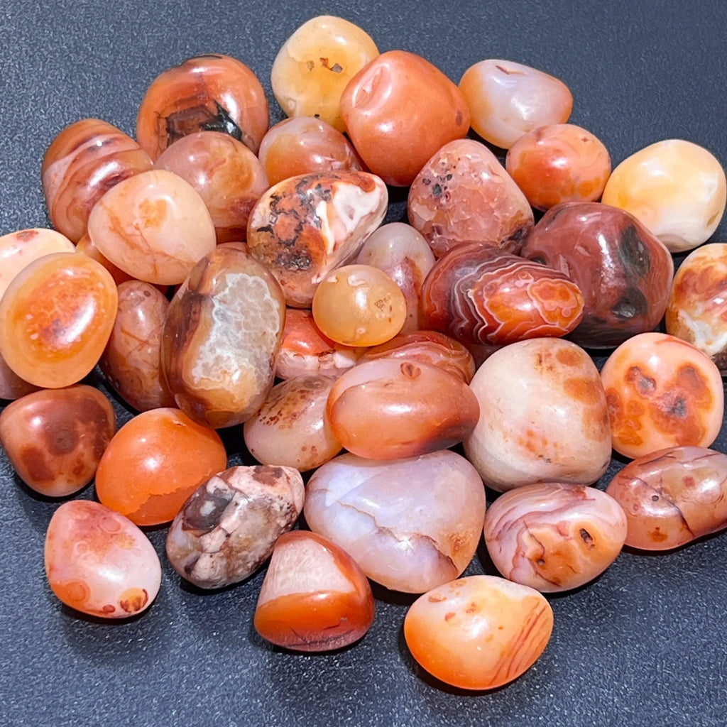Red Carnelian Agate Tumbled Stones (By The Piece Or Pound) Bulk Wholesale Lot | Home & Living > Home Decor > Home Accents > Rocks & Geodes | Wiccan Center