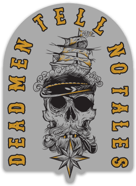 Dead Men Tell No Tales Decal | | Wiccan Center
