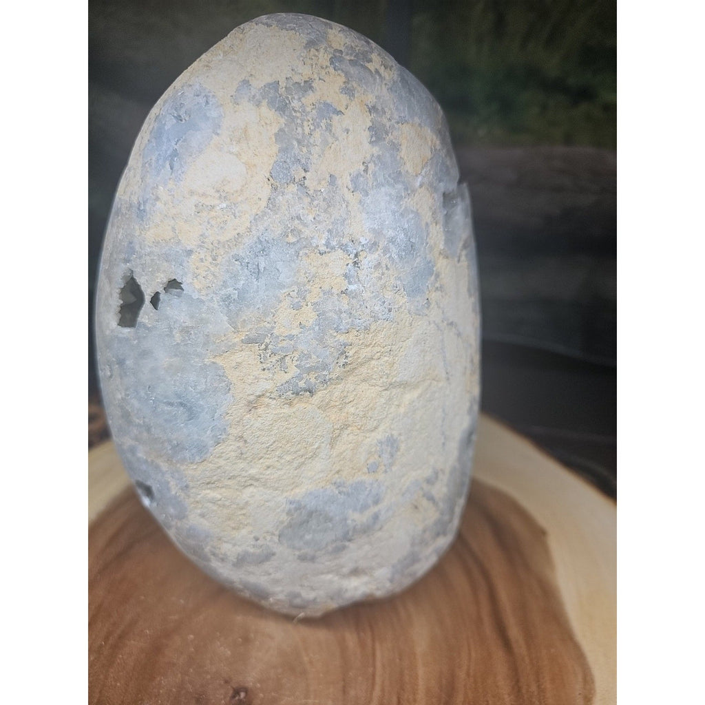 Large Baby Blue Celestite Geode Cluster — 13.6 lbs, 8 inches, Brazil | CrystalCloud Company | Geodes & Clusters | Wiccan Center