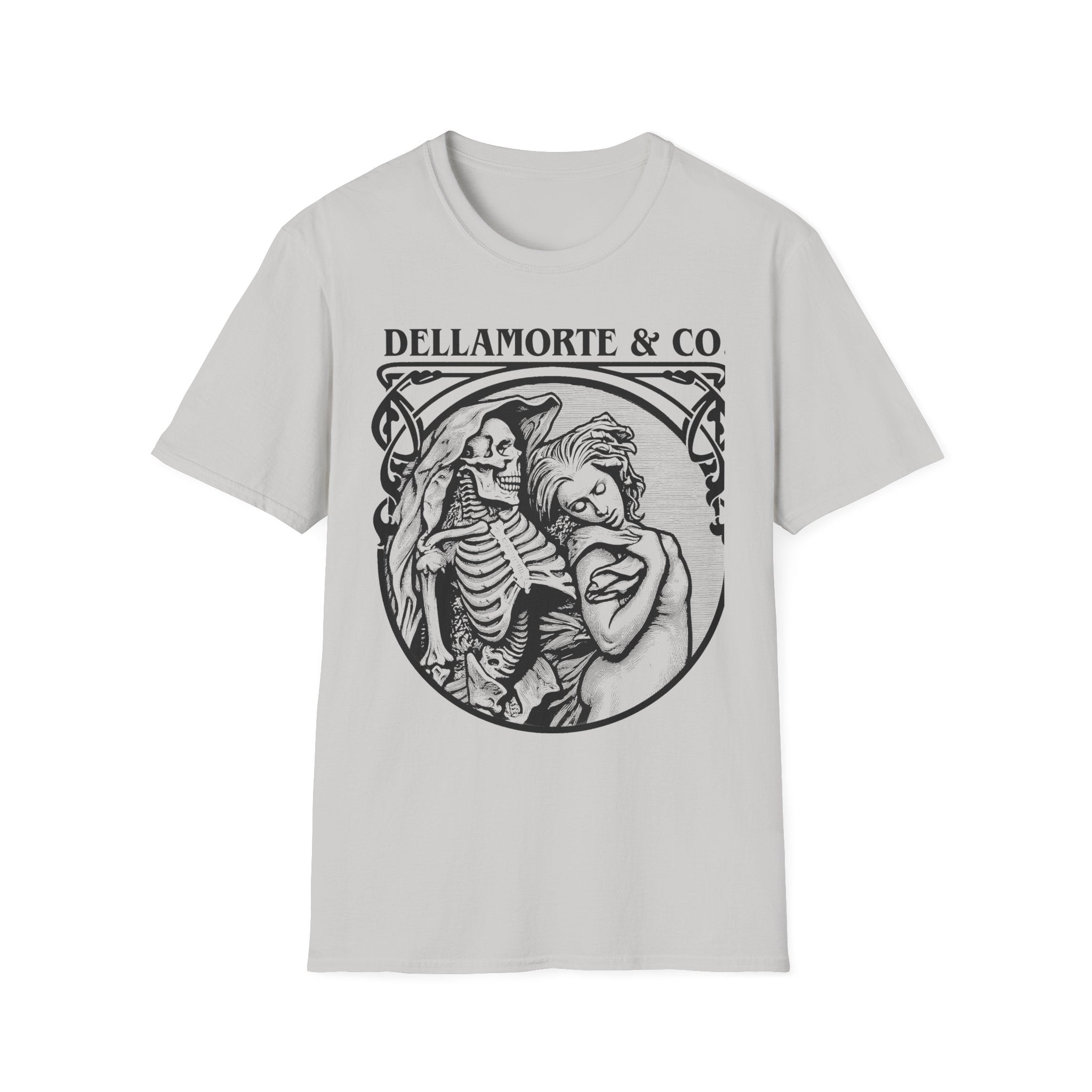 Death and the Maiden Shirt | Gothic Grim Reaper T-Shirt | Dellamorte Dark Academia Tee | Macabre Romance | Occult Halloween Apparel