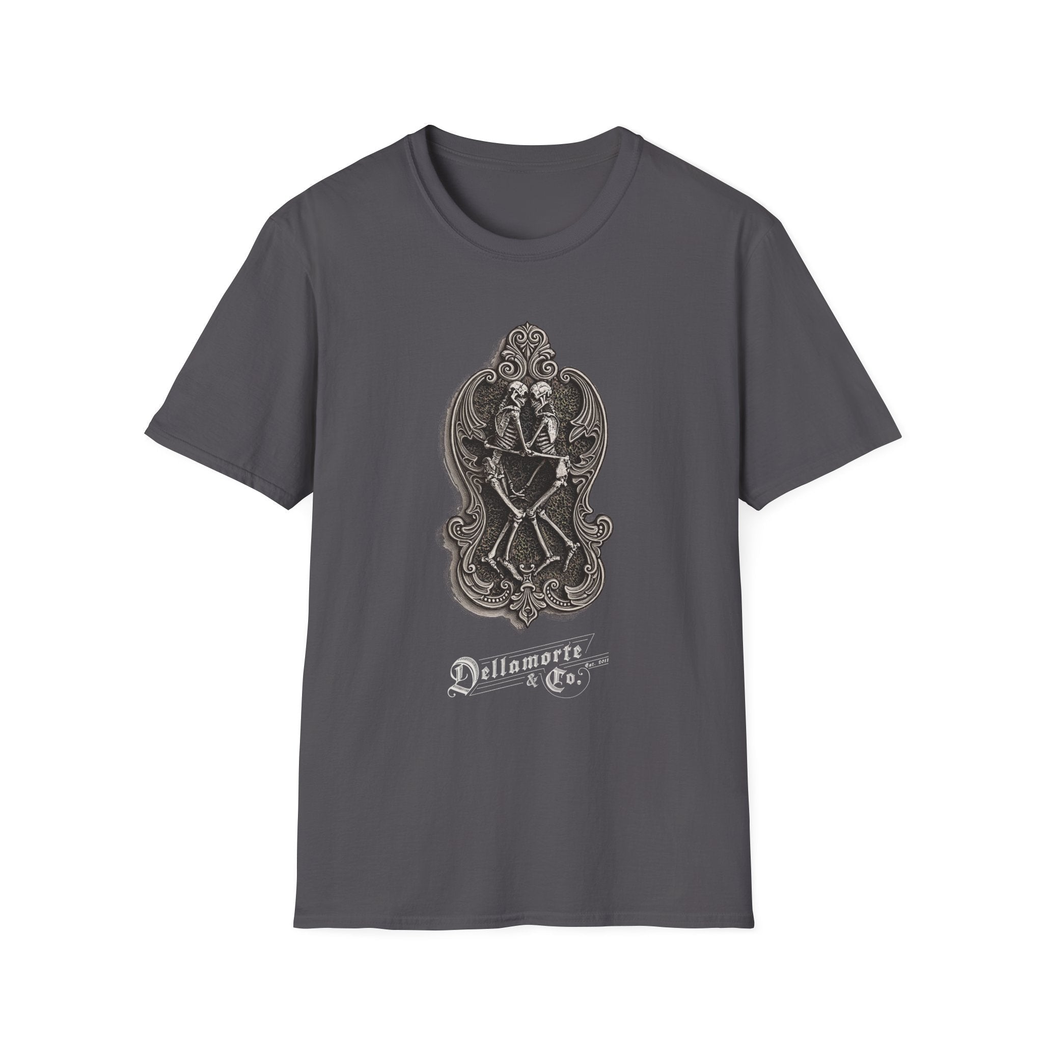 Amor Aeternus Shirt | Skeleton Lovers Tee by Dellamorte | Eternal Love Death Art T-Shirt | Dark Romance Gothic Apparel
