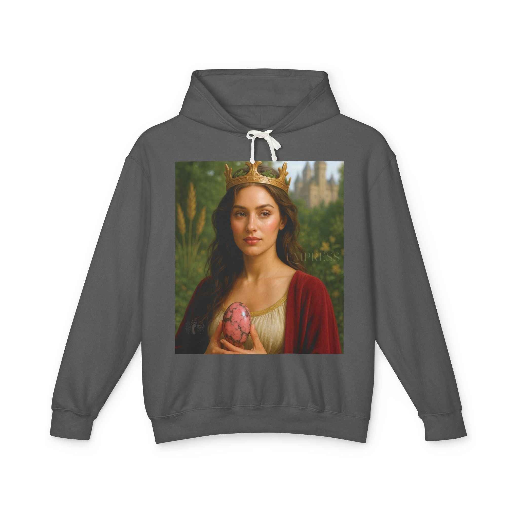 Empress Rhodonite Unisex Lightweight Hooded Sweatshirt | Hoodie | Wiccan Center