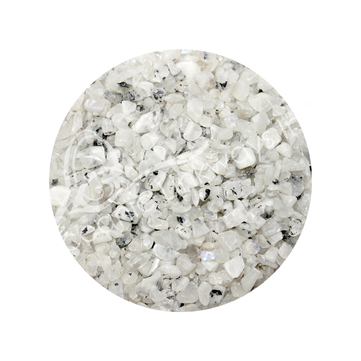 Rainbow Moonstone Chips - 4oz | Chips | Wiccan Center