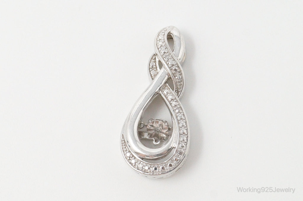 Vintage Diamond Sterling Silver Necklace Pendant | Jewelry > Necklaces > Pendants | Wiccan Center