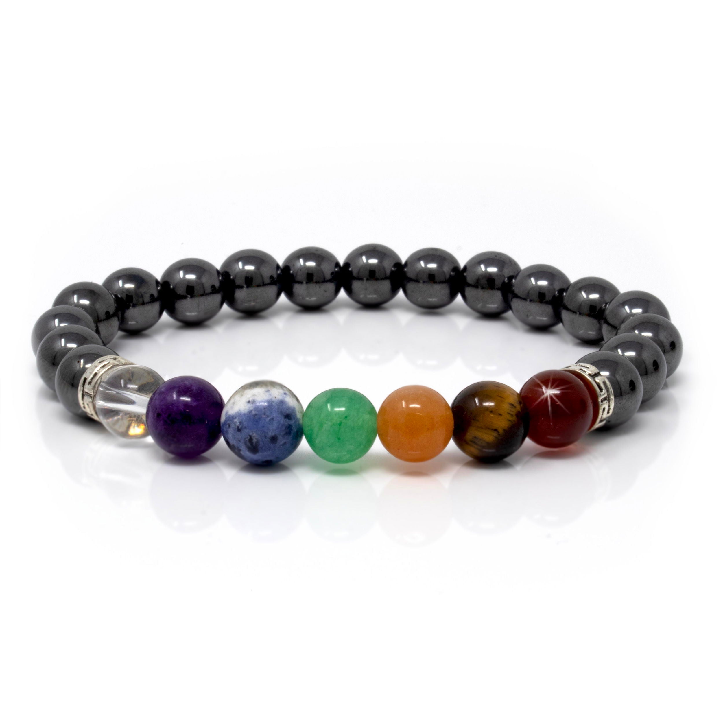 8mm Chakra Beaded Bracelet | Gemstone Jewelry > Bracelets | Wiccan Center