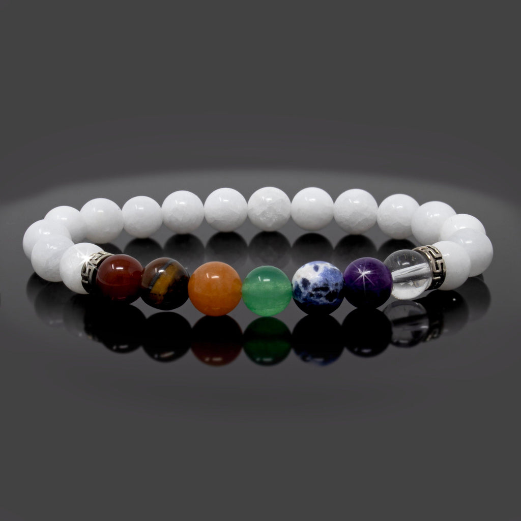 8mm Chakra Beaded Bracelet | Gemstone Jewelry > Bracelets | Wiccan Center