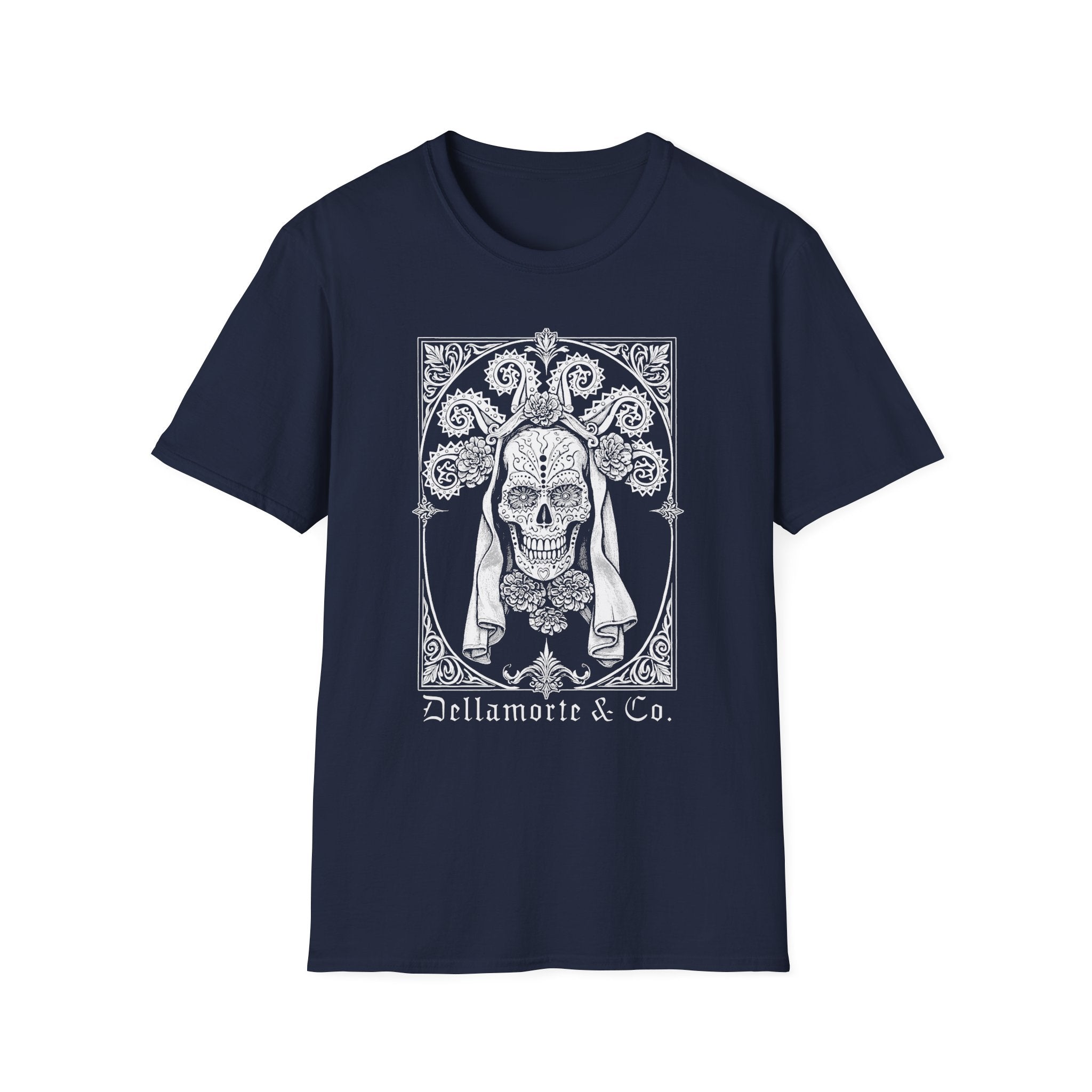 Dia de los Muertos Unisex T-Shirt, Gothic Sugar Skull Tee | Dellamorte Alternative Shirt, Halloween Gift, Day of the Dead Tee, Graphic