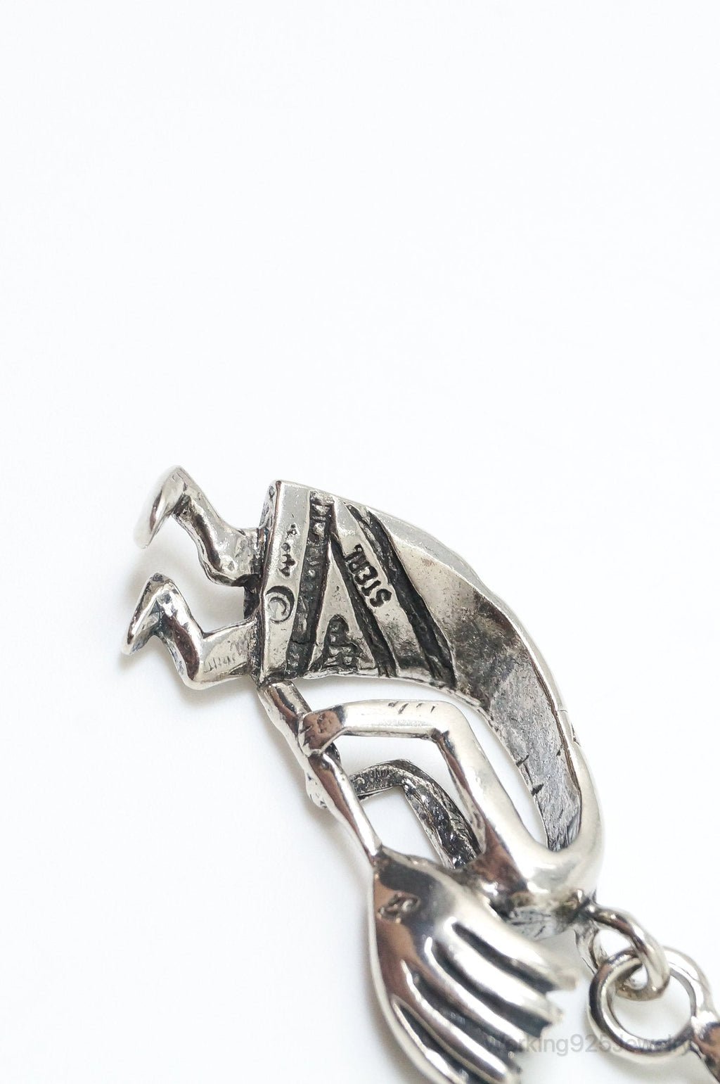 Large Vintage Native American Dancing Kokopelli Sterling Silver Pendant | Jewelry > Necklaces > Pendants | Wiccan Center