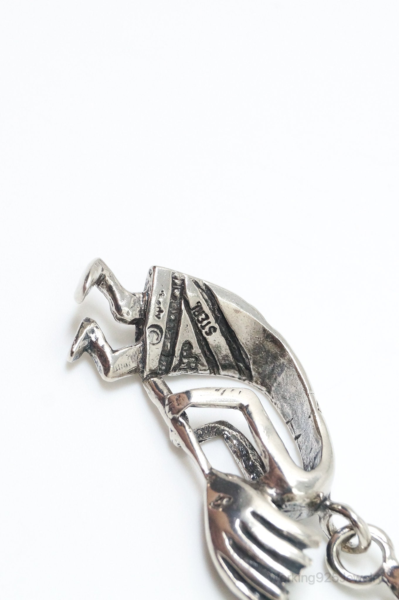 Large Vintage Native American Dancing Kokopelli Sterling Silver Pendant | Jewelry > Necklaces > Pendants | Wiccan Center