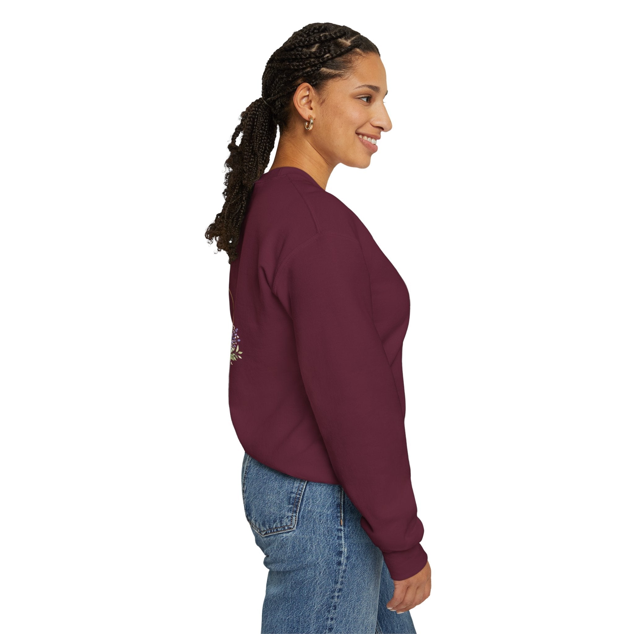 LOVE Crystal Letter Design | Sweatshirt | Wiccan Center
