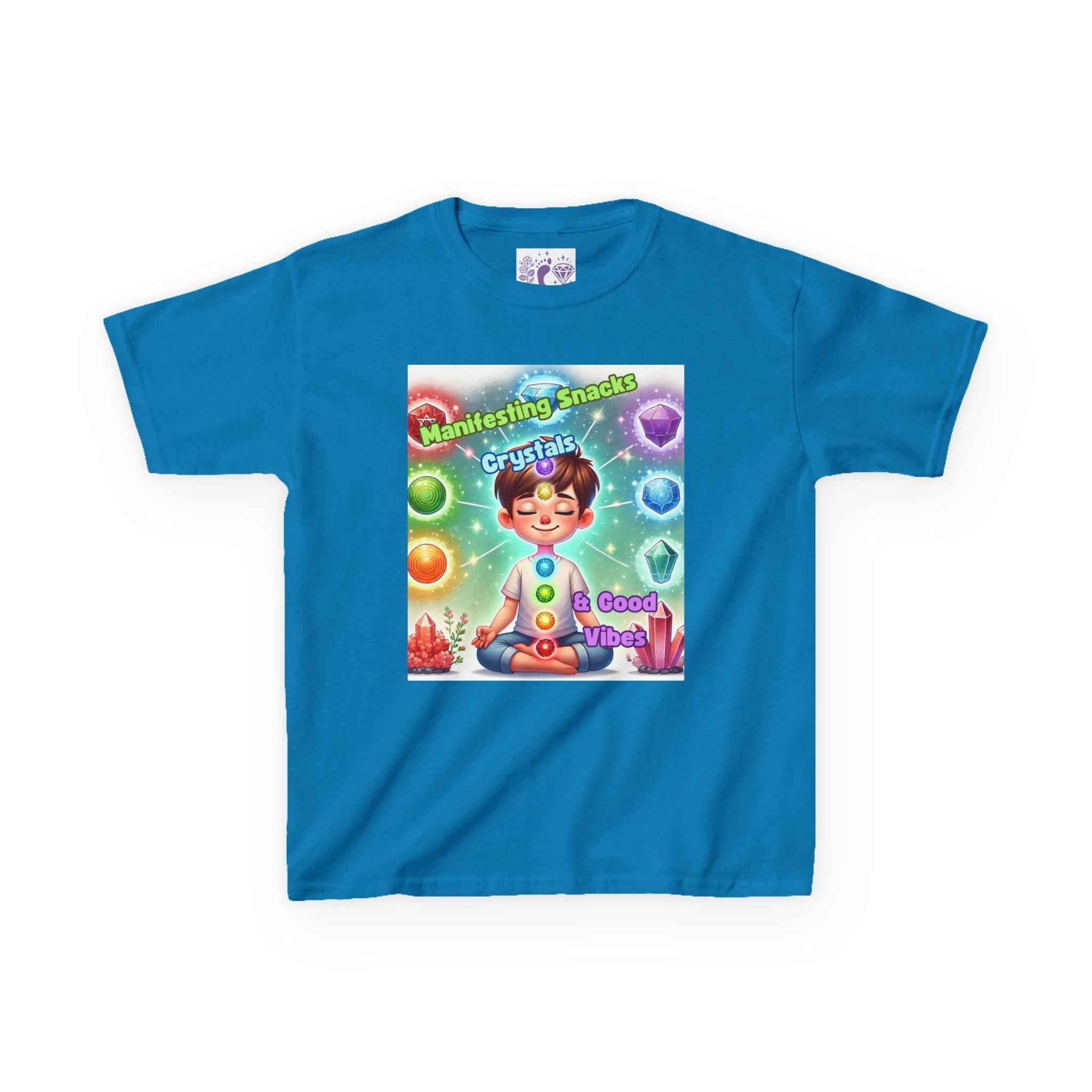 Kids TShirt 'Manifesting Snacks, Crystals, and Good Energy' | Kids clothes | Wiccan Center